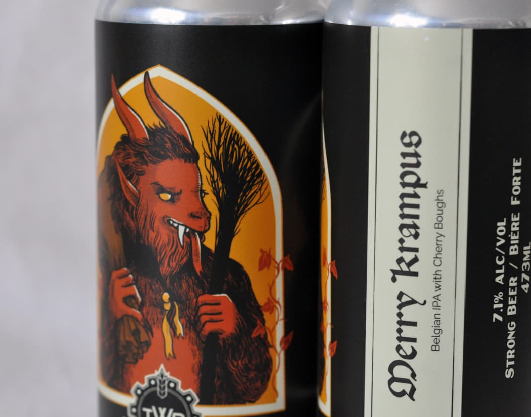 TWB Seasonal Beer Labels - Krampus Can